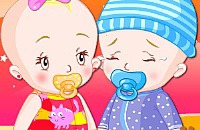 Tweeling Baby Aankleden