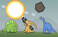 Dinosaurier und Meteore
