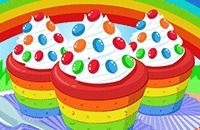 Kochen Regenbogen -Kleine Kuchen