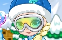 Bébé Elsa Ski Voyage