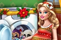 Mommy Washing Christmas Toys