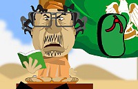 Ohrfeige Gaddafi