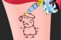 Diseño Del Tatuaje De Peppa Pig