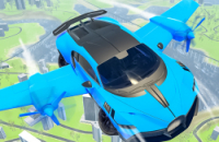 Echte Sport Vliegende Auto 3D